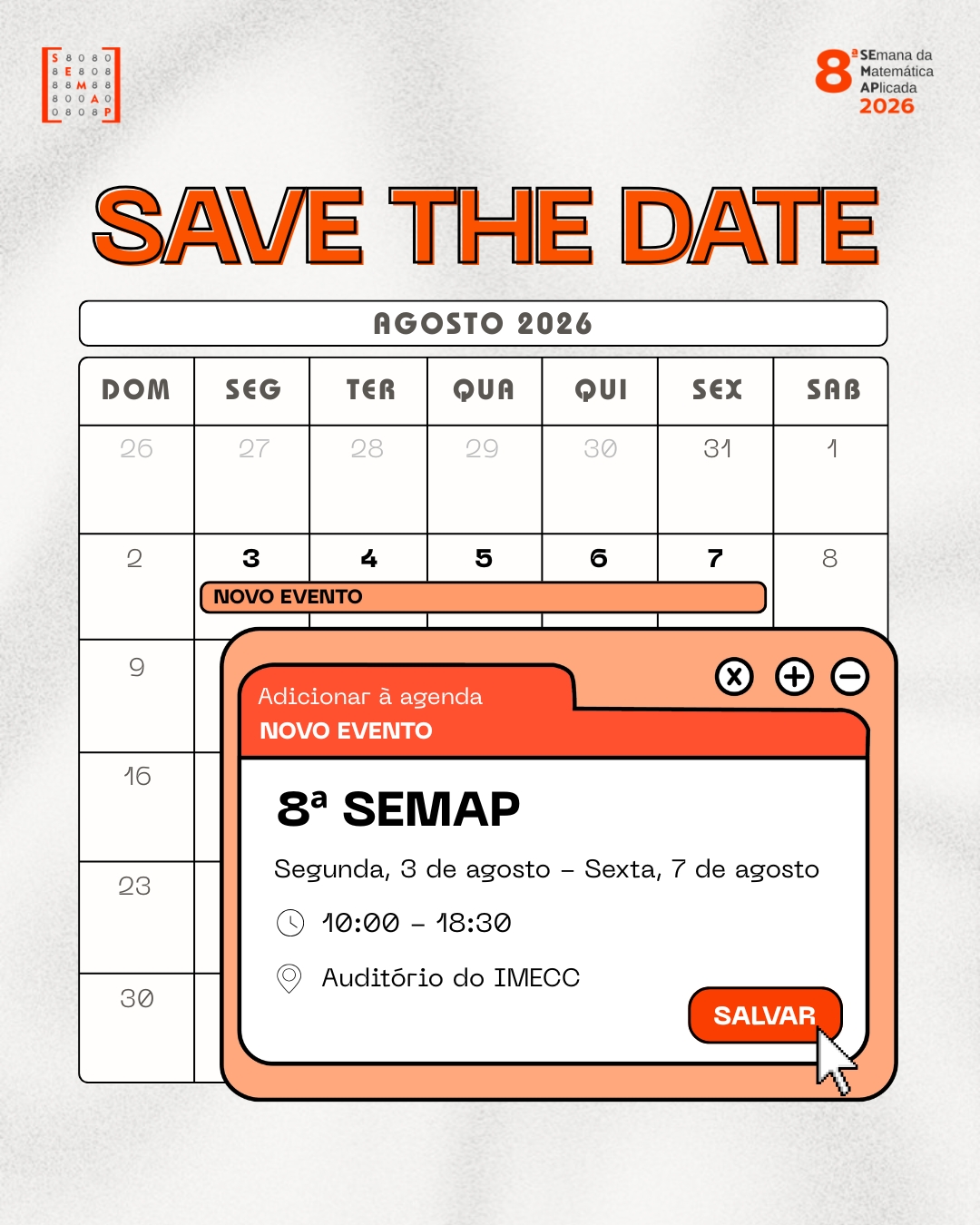 8ª Semana da Matemática Aplicada