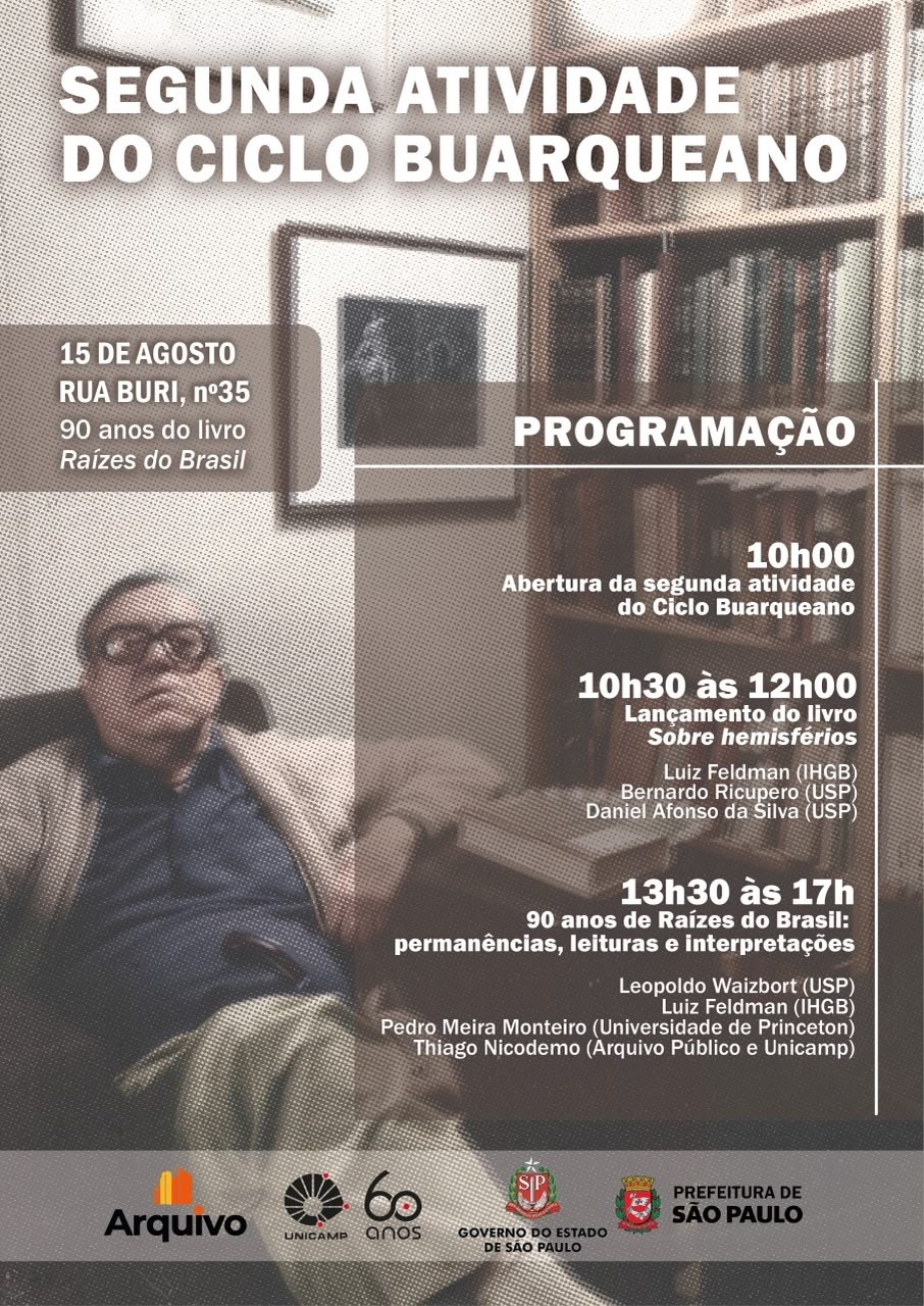 Segunda Atividade do Ciclo Buarqueano – 90 anos do livro Raizes do Brasil